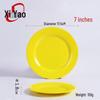 Colorful Melamine Flat Dinner Plate