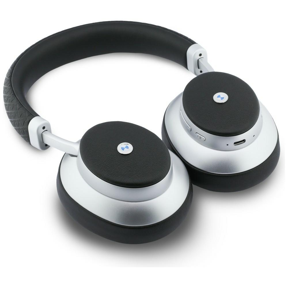 BMW Metal Logo MK Bluetooth ENC Silver On-Ear Headphones