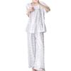 Cotton and silk pajamas women's summer 1011 new short-sleeved trousers can be worn outside the suit, sweet girl small fresh loungewear