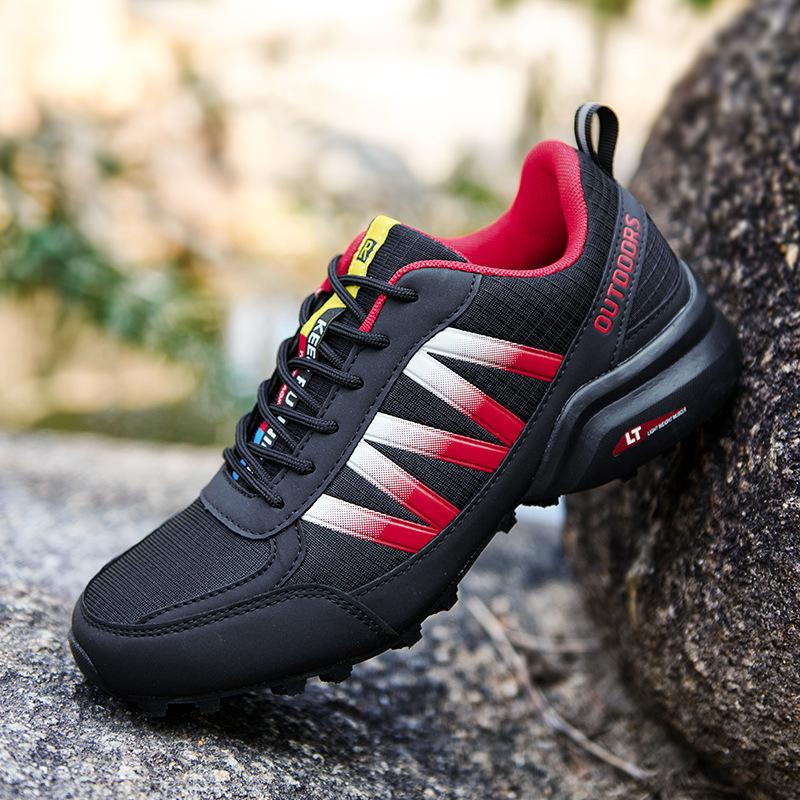 Spring and summer large size outdoor mountaineering running shoes hiking mesh casual shoes fashion trend sports men's shoes couple shoes