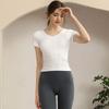 Pilates Fashion V-neck with Chest Pad Waist Fitness Suit