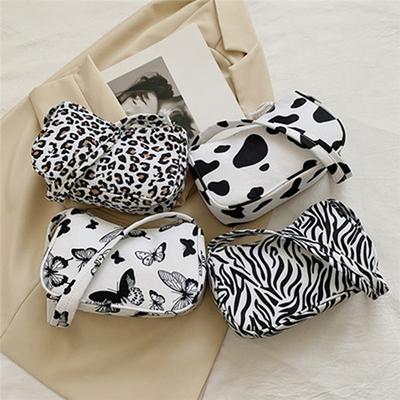 Animal Print Umhängetasche Kleine Schultertasche Damen Freizeittaschen