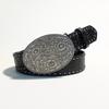New Leather Heart-Shaped Belt Engraved Buckle Rivet Wide Waistband Belt Metal Rose Dress Waistband Gothic