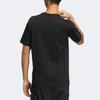 T Shirts Men's Black Crew Neck Moderate Straight Fit HE5168