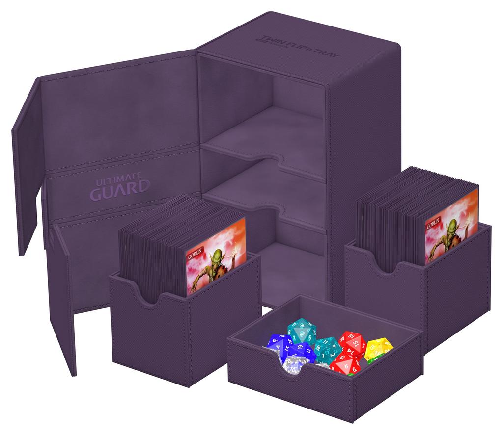 Ultimate Guard Twin Flip Tray Deck Case 160+ Xeno Skin Monocolor (Purple)