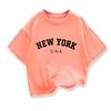 Summer Baby Boy Clothes Kid Girls Casual Tops New York Printed T-shirts Children Fashion Crew Neck Short Sleeve Top