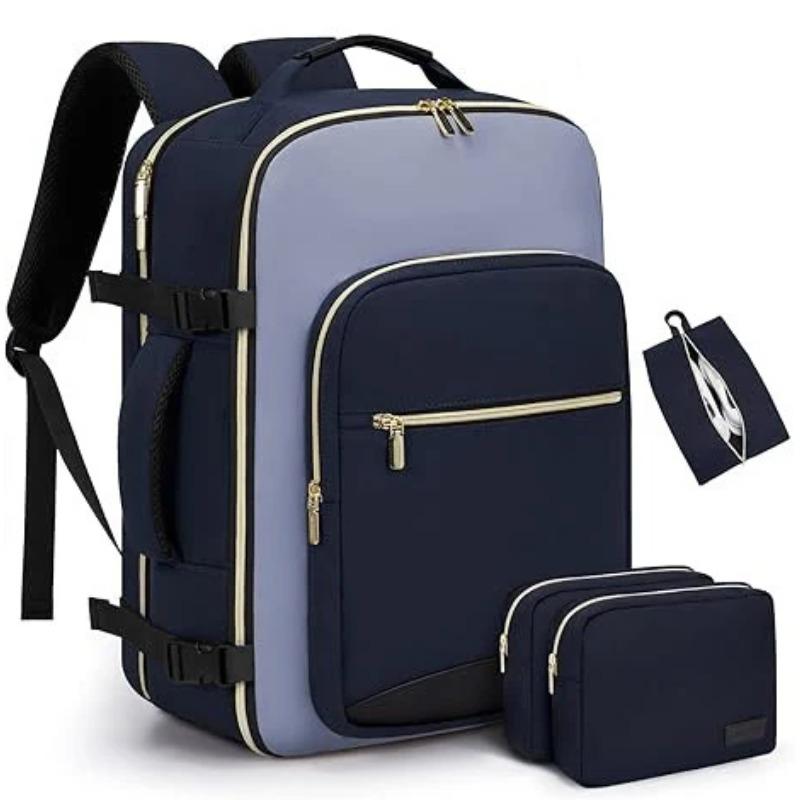 Spot Cross Border Color Contrast Multi Piece Backpack Large Capacity Storage Bag Business Travel Luggage Essential Travel Backpa