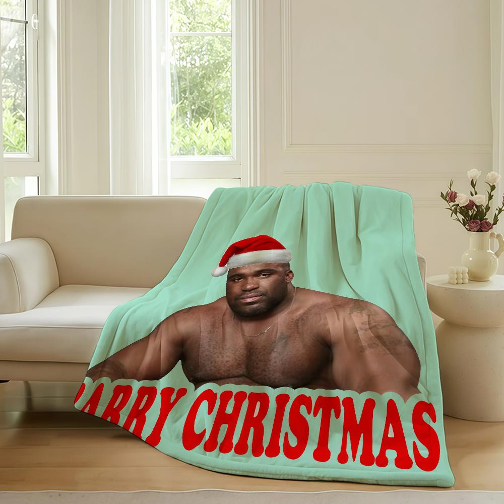 Funny print B Barry Wood Blanket For Sofa Office Bed Plane Travel Sleep Read Relax Camping Soft And Warm