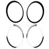 For Mini For Cooper F55 F56 F57 2014-2021 Gloss Black/Silver Plated Headlight Ring Bezel Trim Surround Cover 51137300631