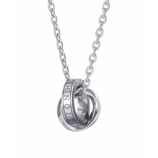 Lion Heart Necklace Limited Edition LH-1 Logo Double Ring Surgical Stainless Steel (Metal Allergy Compatible)