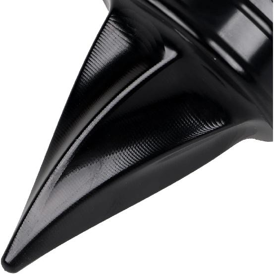 Black Spike Front Twisted Axle Nut Covers Axle Caps Compatible for Harley Touring Softail Dyna Street Glide Road King Road Glide