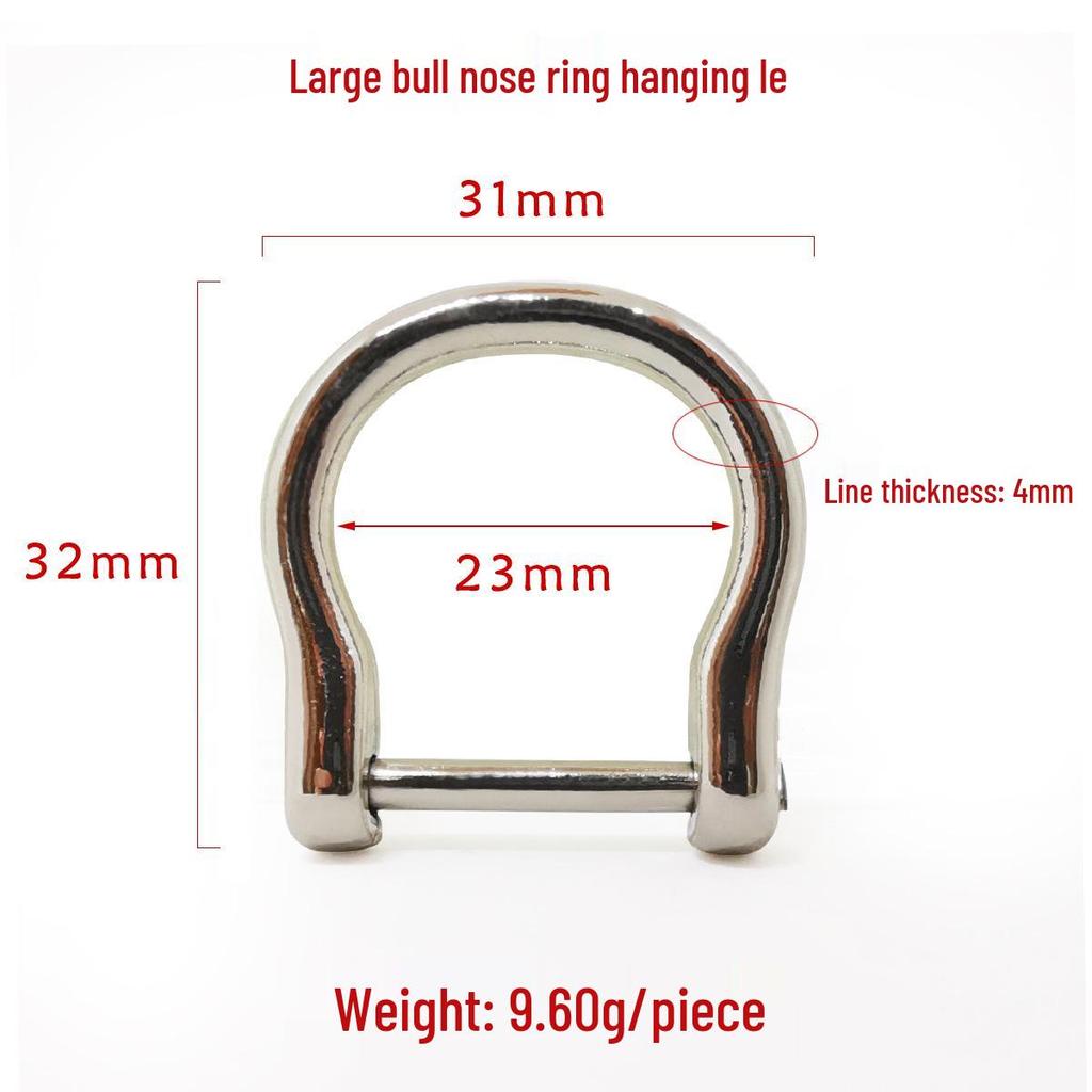 Boucle amovible en D en forme de U pour sacs pour femmes - Accessoire de quincaillerie DIY