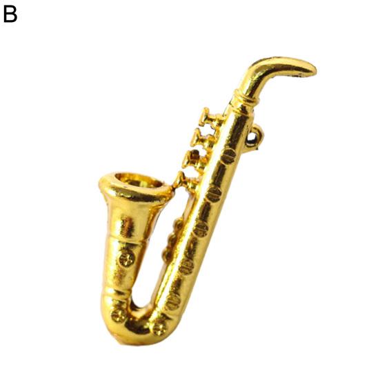 

Мини Музыкальный Инструмент Имитация Сцены Аксессуары Пластиковый Барабан Музыкальная Труба Модель Саксофона Игрушка для Кукольного Домика B