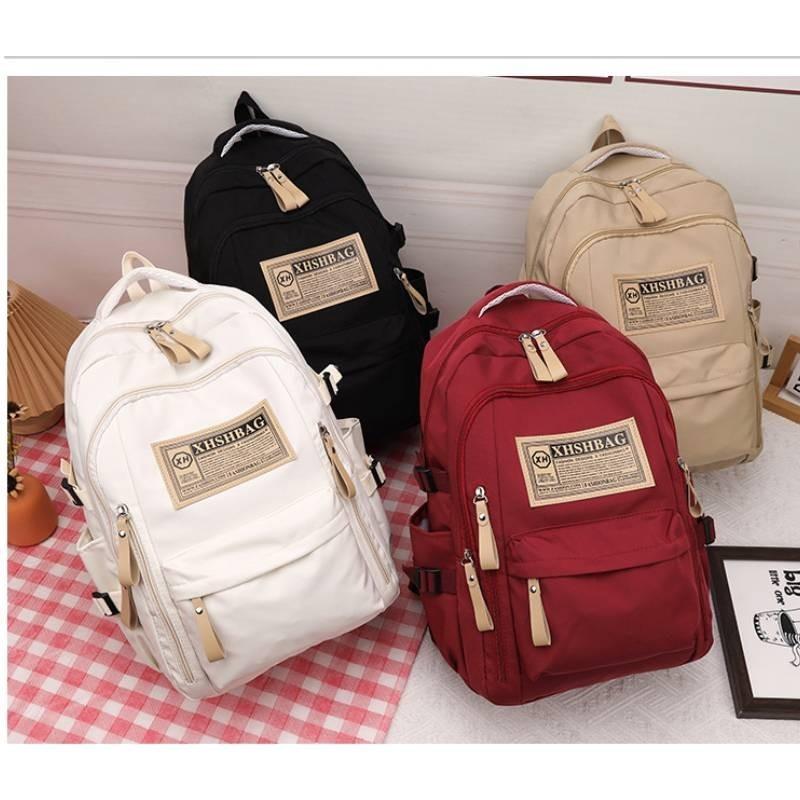 Stylish Nylon School Backpack For High School And College Students With Lightweight Design
