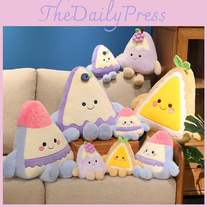 Mango Blueberry Grape Strawberry Cake Plush Toy Kids Birthday Collection Gift