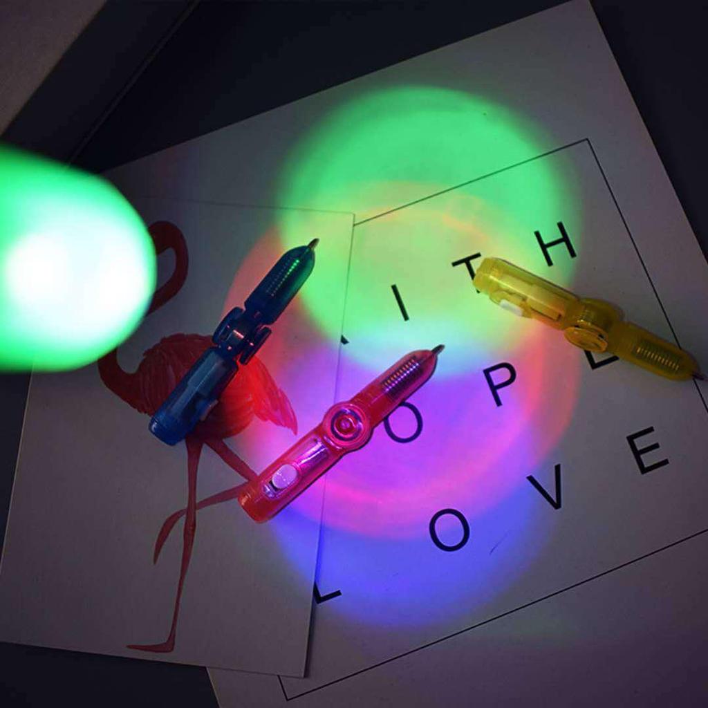 Creative Flashing Spinning Top Pen for Office and Night Market Gifts