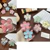 Stunning Acrylic Flower Hair Clipper In Macaron Colors Perfect For Stylish Updos