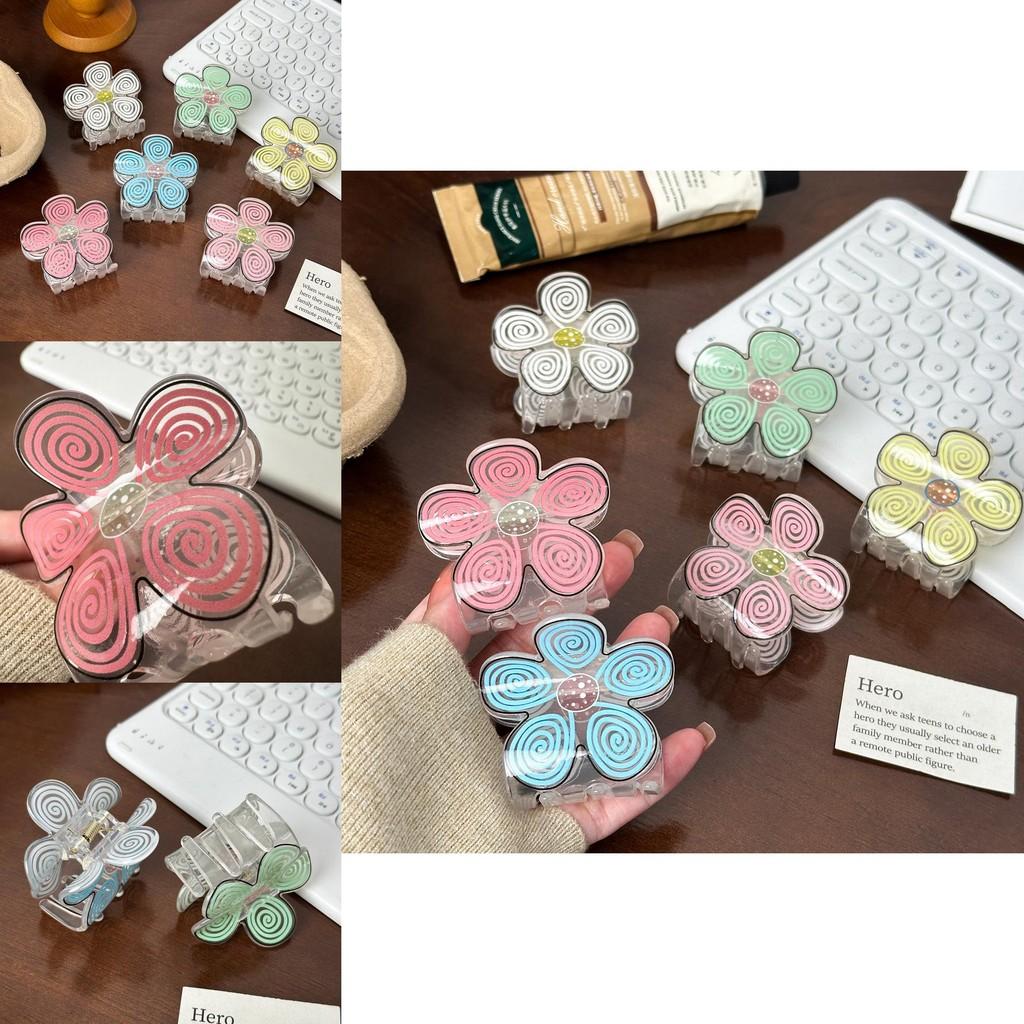 Stunning Acrylic Flower Hair Clipper In Macaron Colors Perfect For Stylish Updos