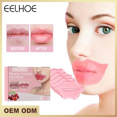 5 Pack Crystal Collagen Lip Mask Hydrating Moisturizing Essence Gel Patch Lip Masks Lip Care Enhancer Pads Patches