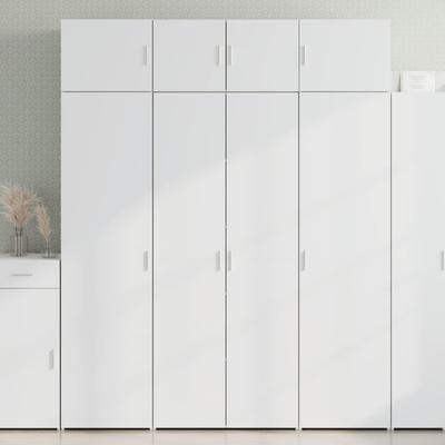 Vidaxl Cabinet, White, 80X42.5X225 Cm, Wood-based Material