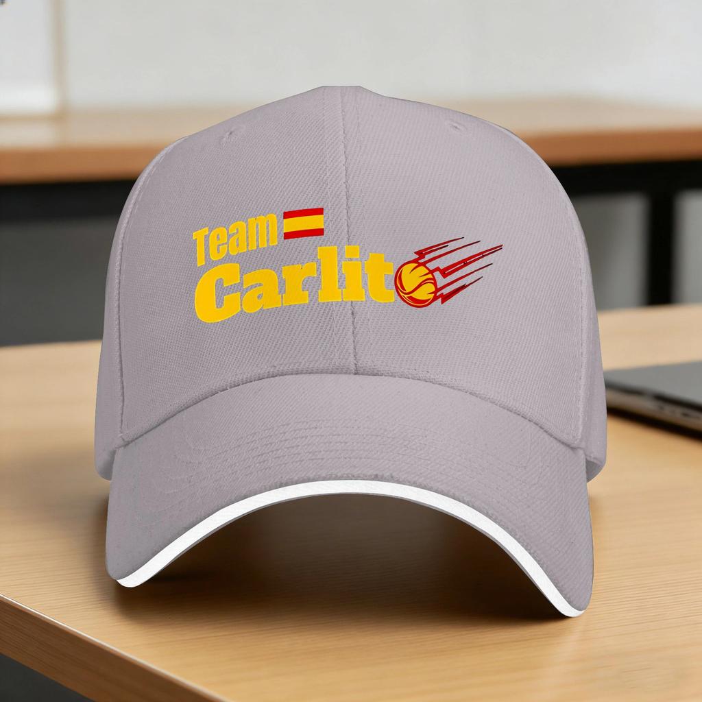 Carlos Alcaraz Vamos Czapka z daszkiem Letnia Codzienna Czapka Trucker Dla Unisex Młodzieży Sporty na świeżym powietrzu Słońce Czapki z daszkiem