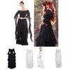 Hs7001 Qita Renaissance Costume With Polyester Fabric Unisex Medieval Halloween Dress For Game Anime Role Play Sizes S-xxl)