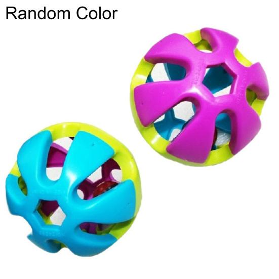 Colorful Bell Ball Parrot Bird Cat Dog Interactive Hollow Sound Making Pet Toy