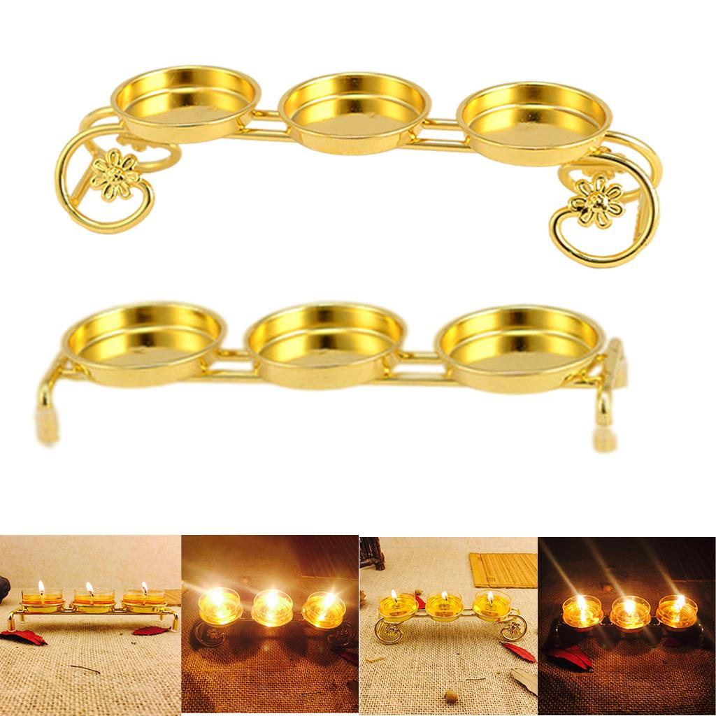 Candle Holder Candlestick Butter Lamp Light Decoration Stand for Home Decor Desktop