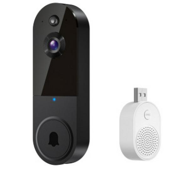 Smart Wireless Video Doorbell with Remote Intercom for Home Security