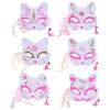 Blossom Masquerade Festival Bell Cosplay Props Halloween Decoration Cat Mask Costume Party Mask