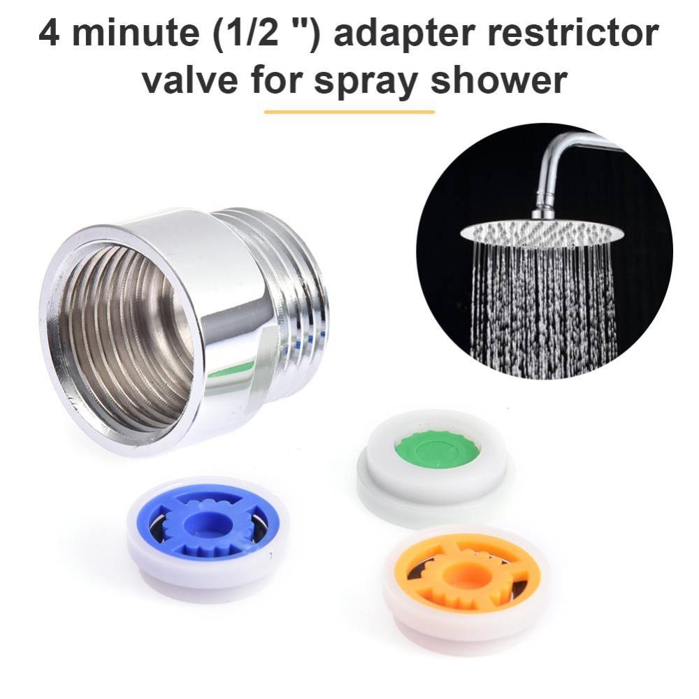 4 PCS ABS Flow Limiter Plastic Copper Shell Flow Reducer Limiter Set For Shower Faucets