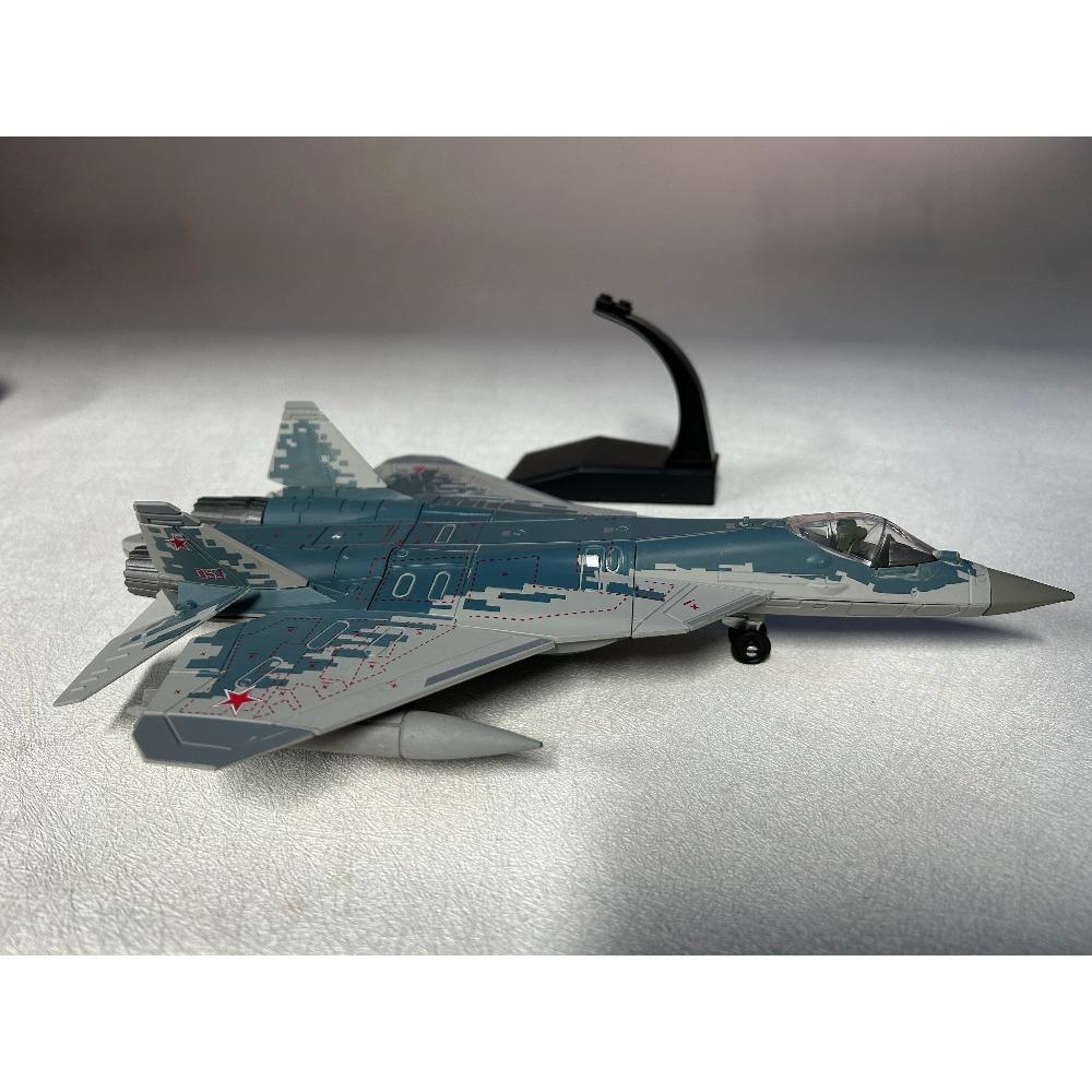 Модель самолета игрушка 1/72 масштаба Российский истребитель Су-57 Сухой Су-57 Самолет Металлический Военный Готовый ABS Литье под давлением Симуляция Подарок