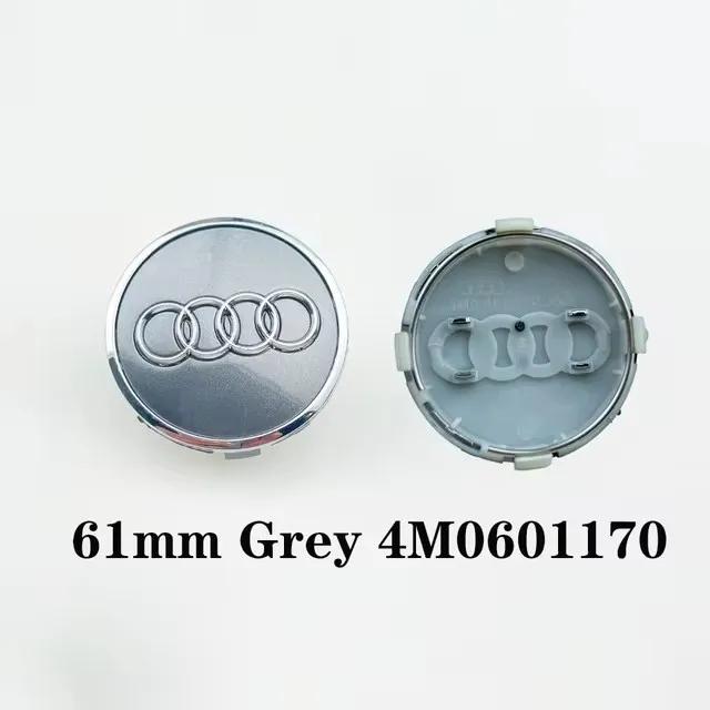 4 stk. For Audi A1 A3 A4 A5 A6 A7 4 stk. 60/61/68/69 mm Bilfelg Senterkapsel Felgkapsel C7 C6 C5 B5 B6 B7 B8 B9 D3 Q3 Q5 Q7 TT