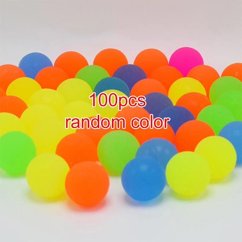 100pcs Mini Colorful Bouncy Balls Children Party Favors Elastic Jump Balls Toys Float Ball Egg Twisting Machine Toy for Kids TMZ