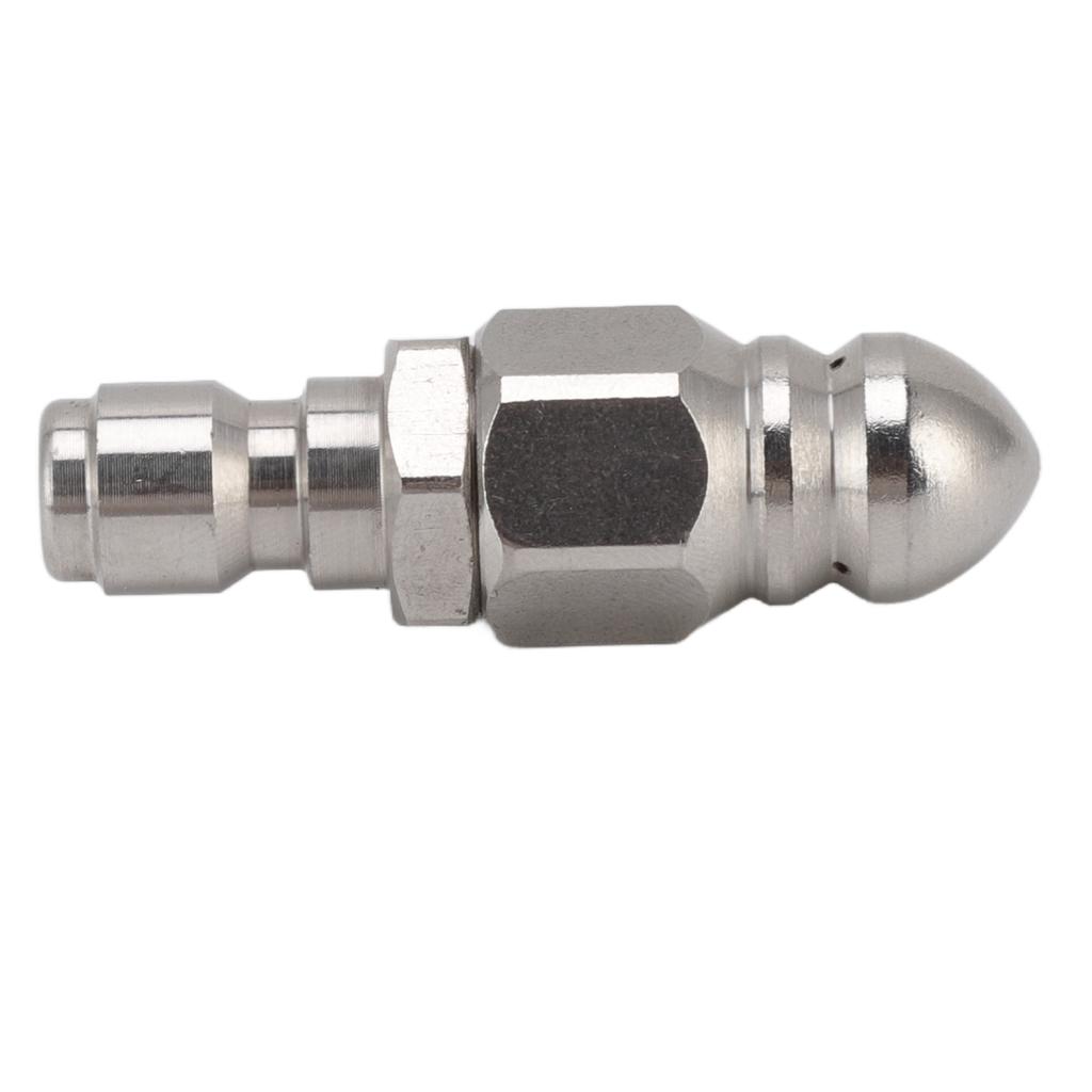 G1/4 Inch Stainless Steel High Pressure Washer Drain Sewer Cleaning Pipe Jetter Spray Quick Plug
