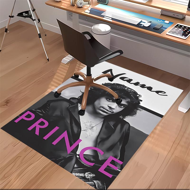 Custom personalization Prince Purple Rain Print Area Rug - Soft, Washable Non-Slip Indoor Mat,Living Room,Home&Office Decorative Rug