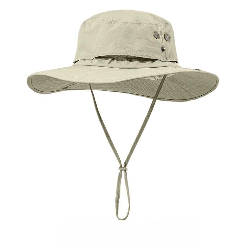 58-62cm 63-67cm Sommer Großer Kopf Outdoor Wanderhut Herren UV-Schutz Wasserdicht Großer Schirm Sonnenhut Schutz Eimerhut