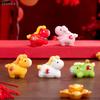 Chinesisches Tierkreiszeichen Pferd Figuren Set - Glücksbringende "Glück/Wohlstand" Dekorative Statuen für das Mondneujahr, Schreibtisch und Festliches Geschenk