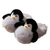 Apcans Cute Penguin Cotton Slippers Autumn and Winter Home Indoor Warm Plush Thickened Non-slip Fluffy Shoes