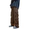 Pants Men's Spring and Autumn Trend Trendy Brand Retro Japanese Tooling Loose Straight Wide-leg Casual Trousers