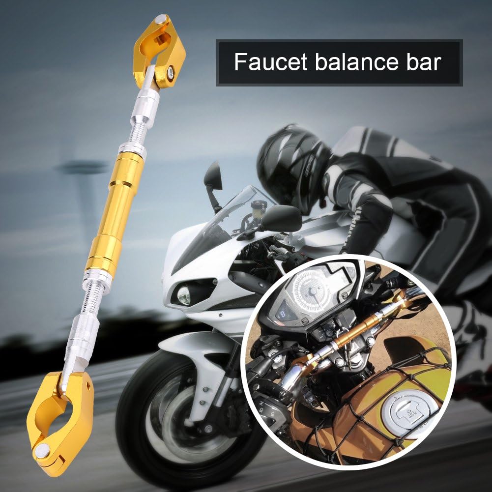 Motorcycle Handlebar Brace Crossbar Universal Adjustable Motorcycle Handlebar Balance Bar Aluminium Alloy Strengthen Lever Bar Balance Lenker for