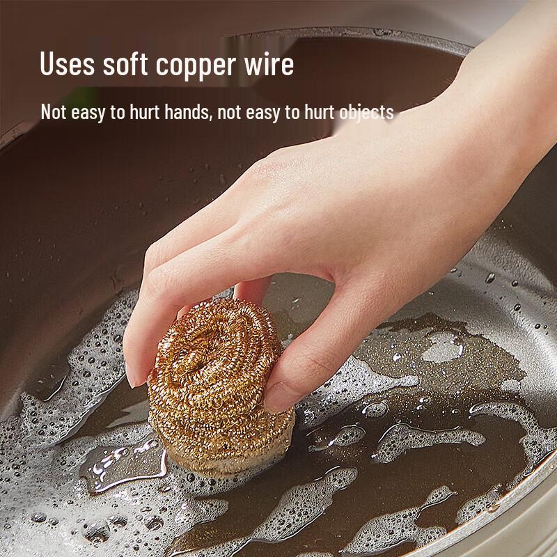 COOKER KING Copper-Steel Wire Scrubber Brush