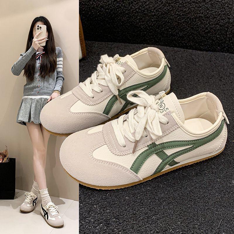 European station thick-soled inner height increase German training shoes women's 2025 autumn new versatile mesh sports and leisure shoes Forrest Gump