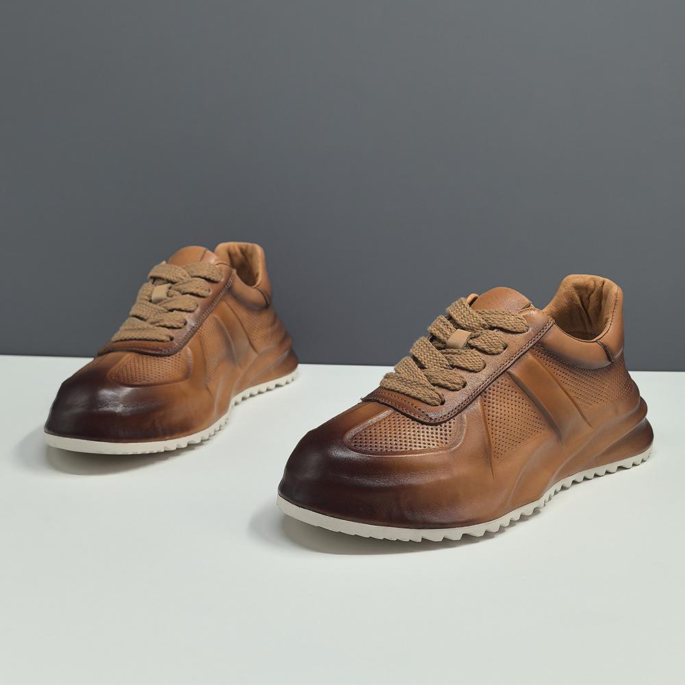 Raw dad shoes ins super hot shoes leather sports and leisure shoes