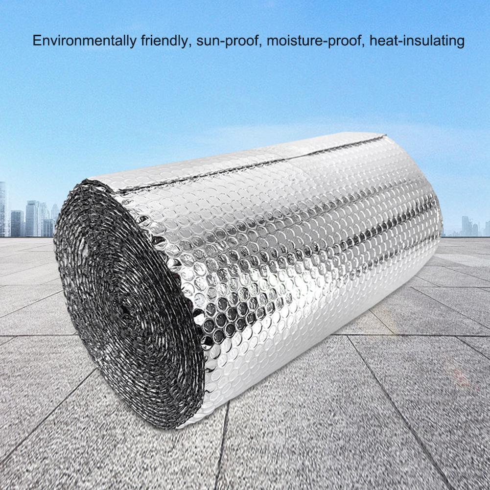 Doble Capa Papel de Aluminio Foil de Burbujas Aislamiento Altamente Reflectante Ahorro de Energía Ignífugo Resistencia al Calor Fácil Instalación