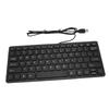 USB-Tastatur mit Kabel 78 Tasten Kompakte leise Tastatur für PC Laptop Tablets Desktop-Computer