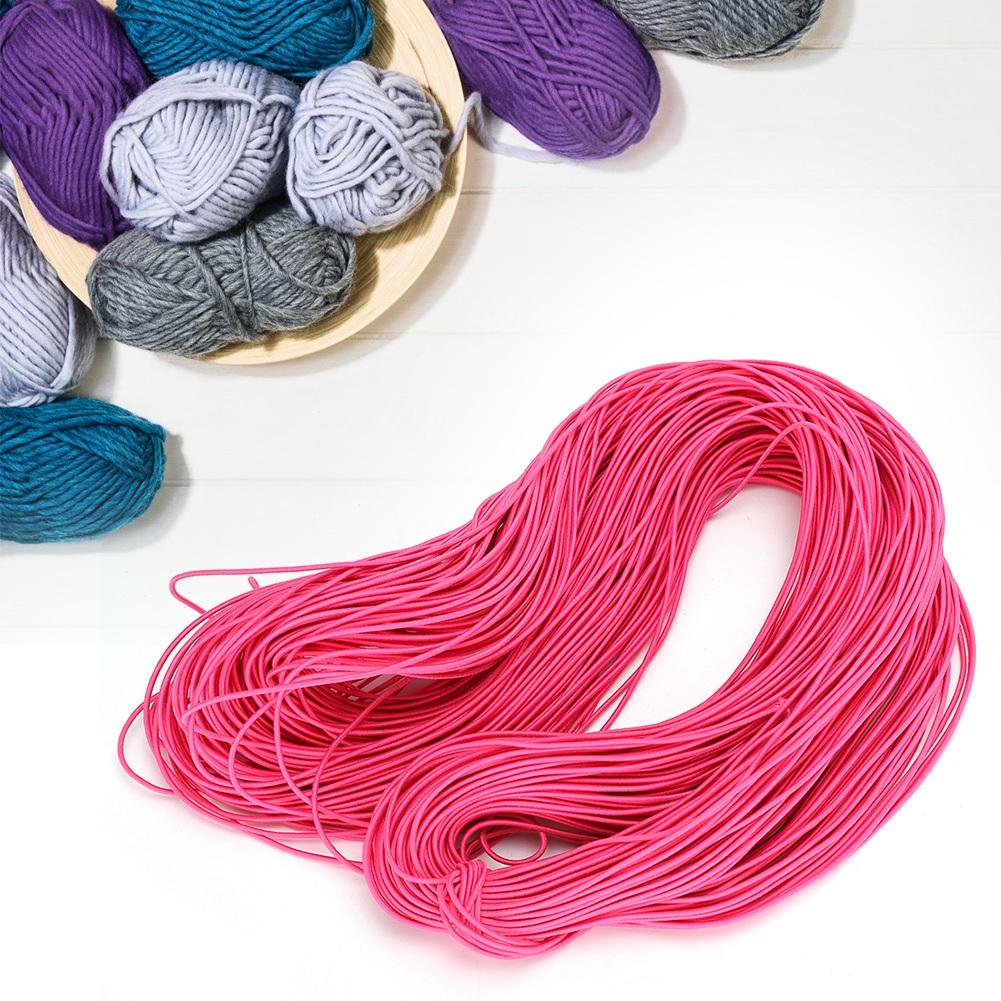 1,5 mm 100 m Elastische Stretch Runde Perlenschnur Faden Seil für DIY Schmuckherstellung Tiefrosa