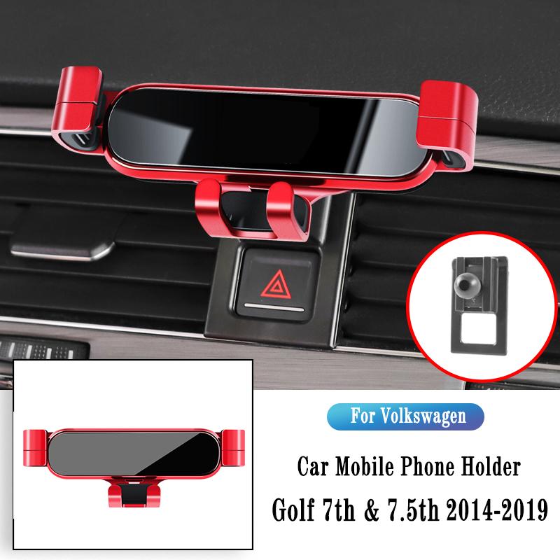 Car Phone Holder For Volkswagen VW Golf 7 8 MK7 2014-2022 Gravity Navigation Bracket GPS Stand Air Outlet Clip Rotatable
