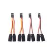 Sale 5 Pcs Jr/Futaba Style Servo 1 To 2 Y Harness Leads Splitter Cable Male To Female Extension Lead Wire For Rc Models 7Cm