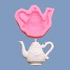 Silicone Fondant Mold Cartoon Cute Teapot Shape Handmade Candle Resin Craft Cake Decorating Tool for Kitchen Baking Gift